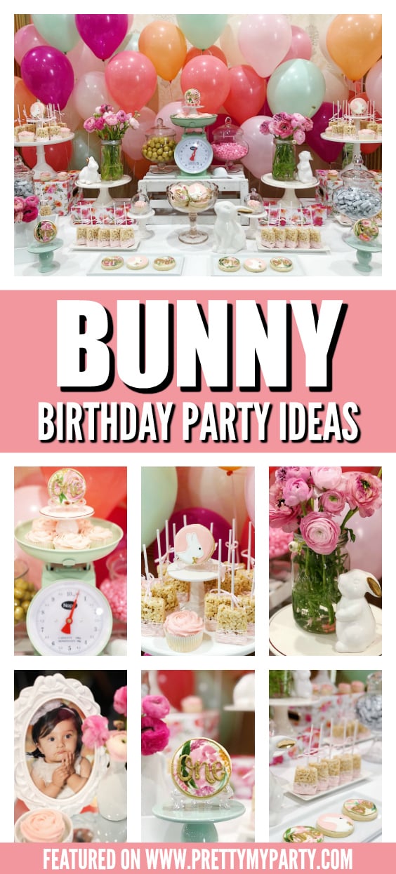 Some Bunny Is One Birthday Party on Pretty My Party