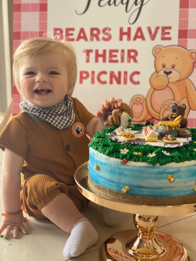 Teddy Bear Picnic Birthday Cake
