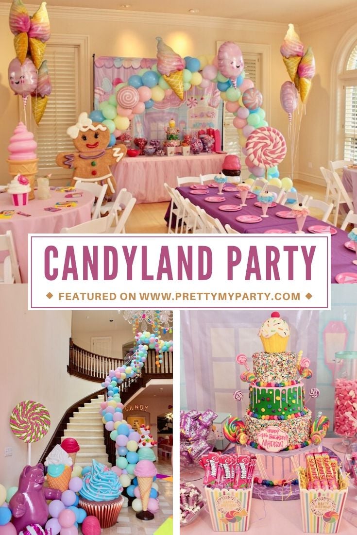 Whimsical Candyland BIrthday Party on Pretty My Party