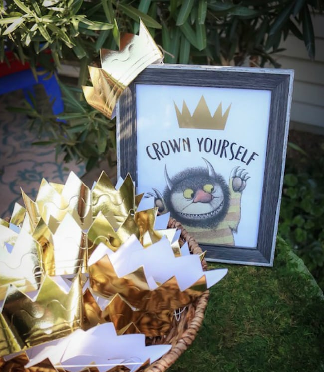 Crown Yourself Party Sign