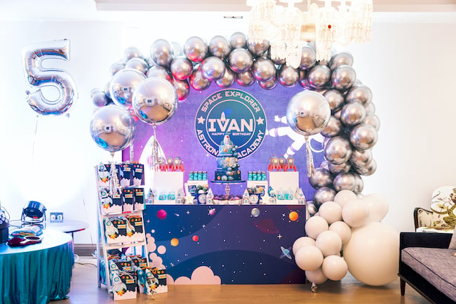 Space Themed Dessert Table