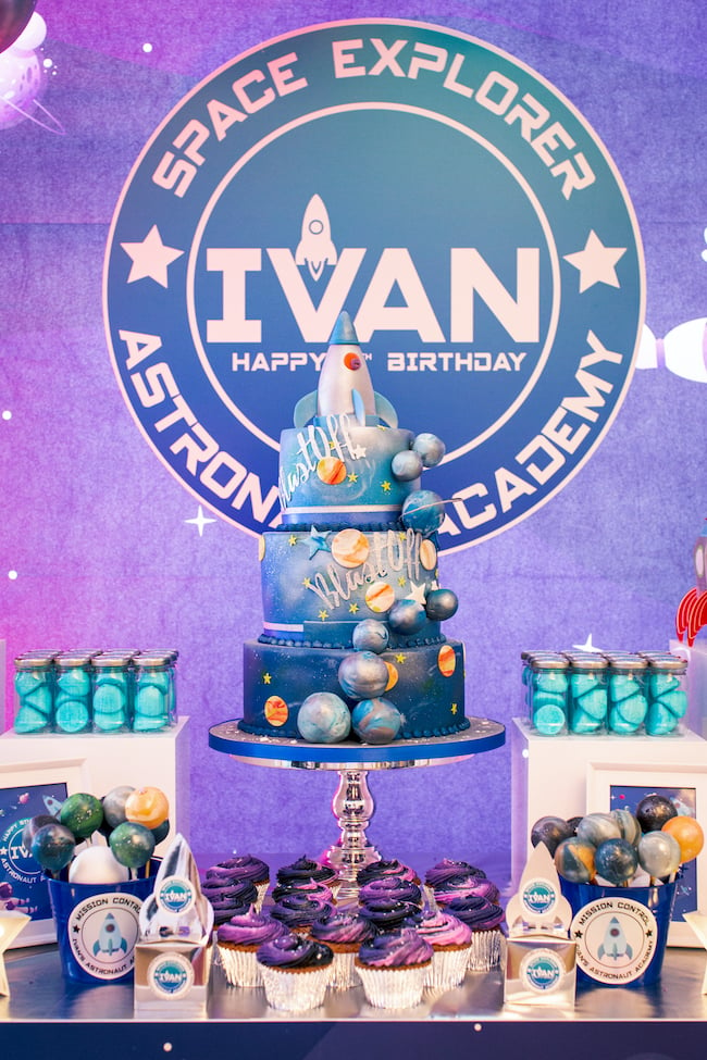 Out of This World Space Birthday Cake