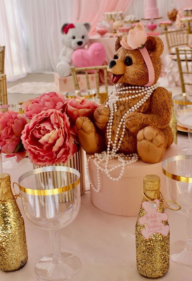 Bear With Pearls Centerpiece
