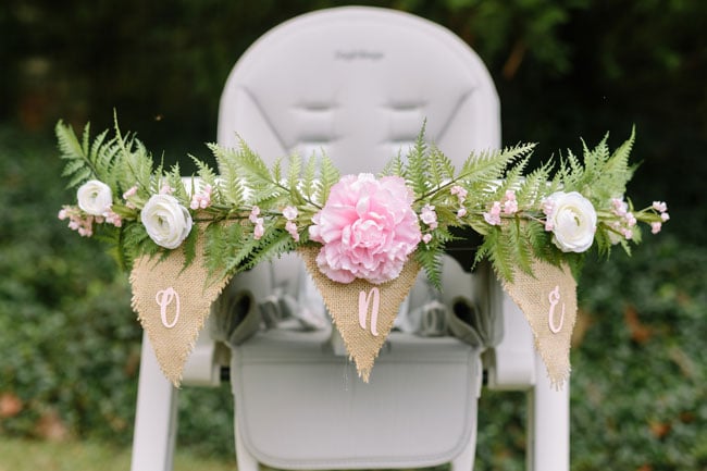 Dreamy Boho 1st Birthday Party One High Chair Banner
