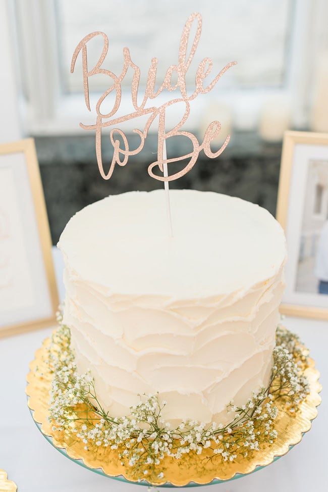Gold Bride To Be Cake Topper