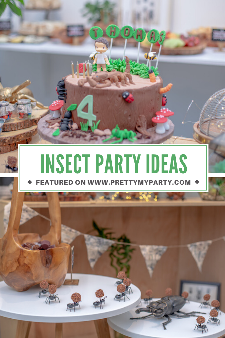 Bug Themed 4th Birthday Party on Pretty My Party