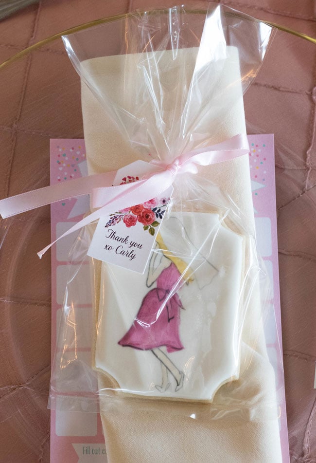 Rose Before the Big Day Bridal Shower Cookie Favor
