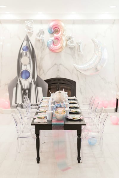 Girly Space Themed Birthday Party