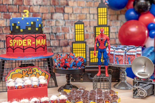 Spiderman Birthday Desserts