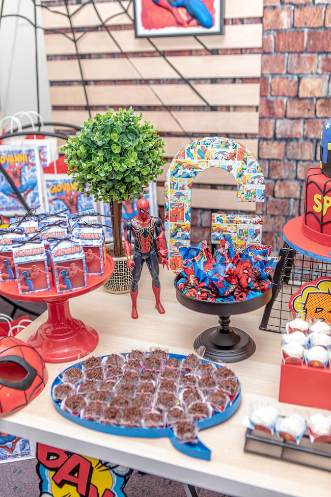 Spiderman Sweets Table