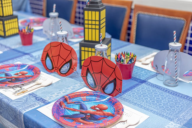 Spiderman Birthday Table