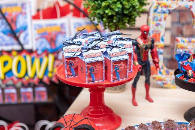 Spiderman Party Favor Boxes