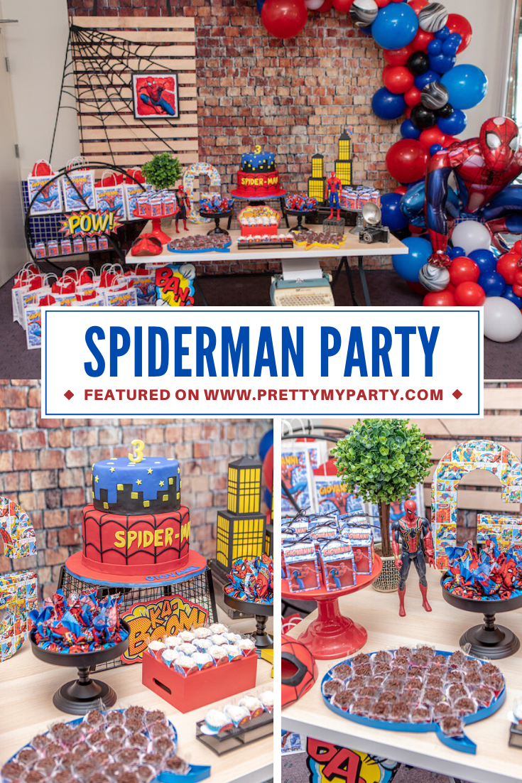 Spiderman Birthday Party on Pretty My Party