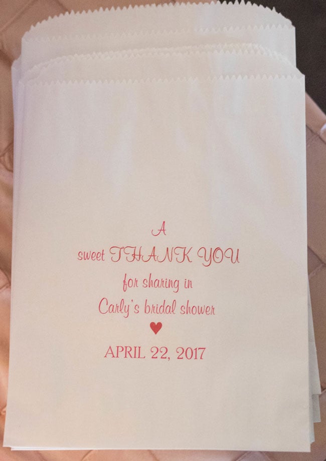 Rose Before the Big Day Bridal Shower Favor Bags