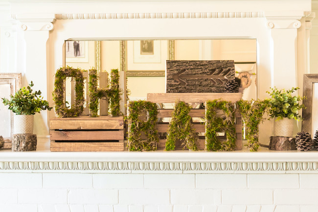 Oh Baby Moss Letter Decorations