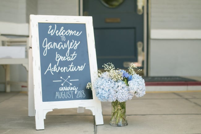 Great Adventure Baby Shower Sign