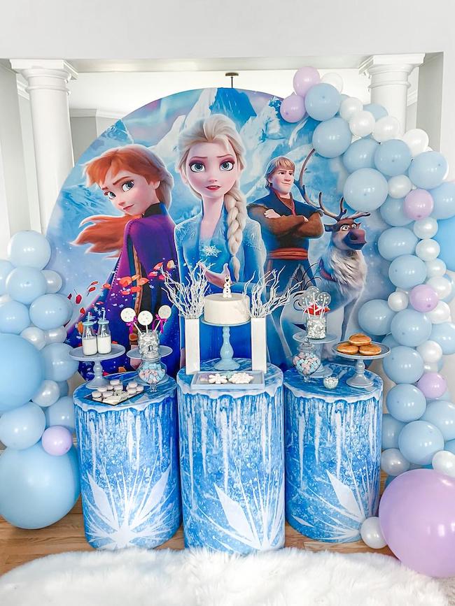 Frozen Themed Sleepover Party on Pretty My Party