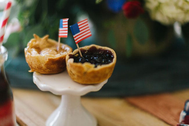 Chic Fourth of July Party Mini Pies