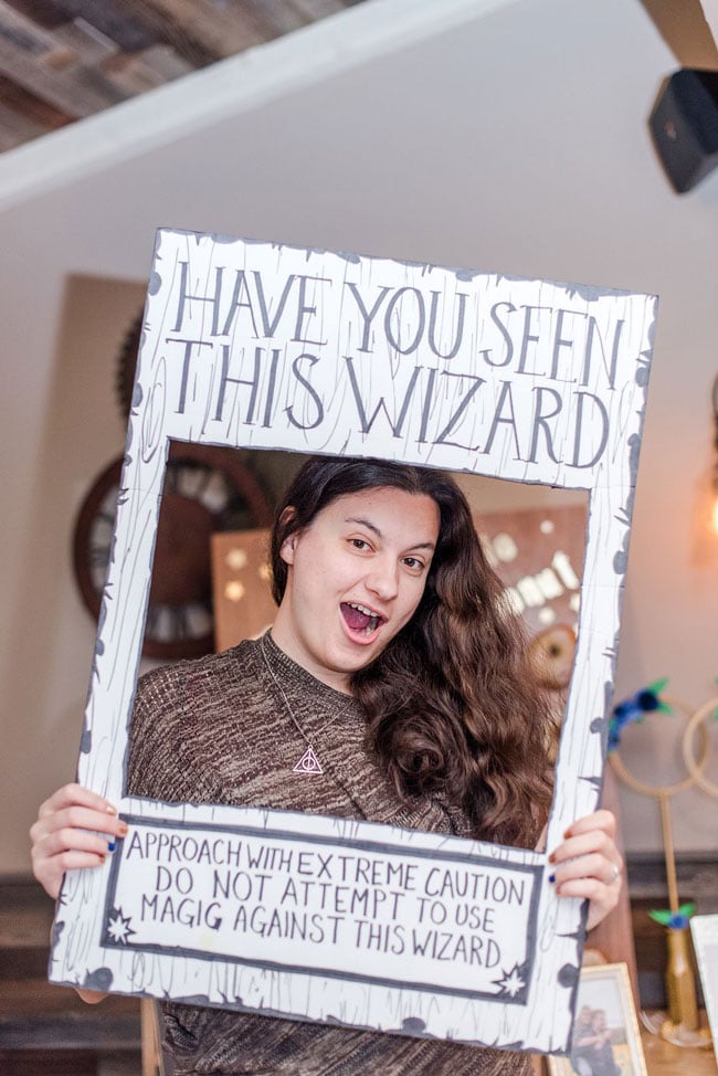 Magical Harry Potter Bridal Shower Photo Booth Frame