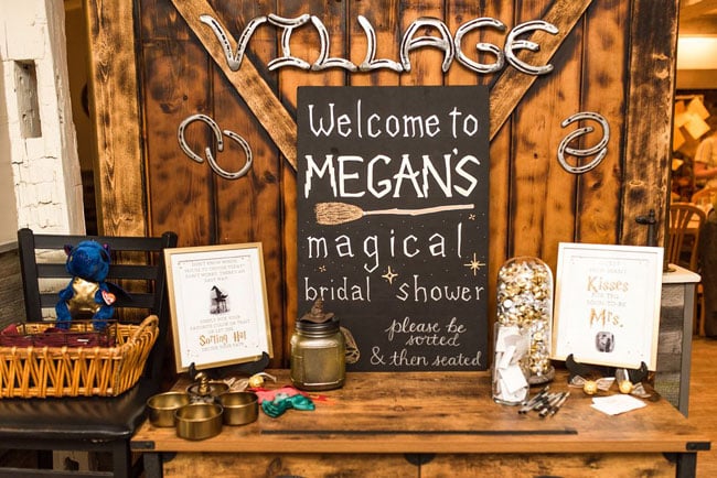 Magical Harry Potter Bridal Shower Welcome Sign
