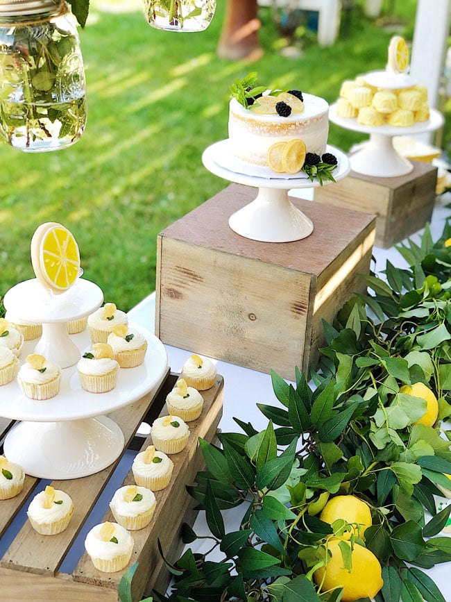 Lemon Themed Baby Shower Desserts