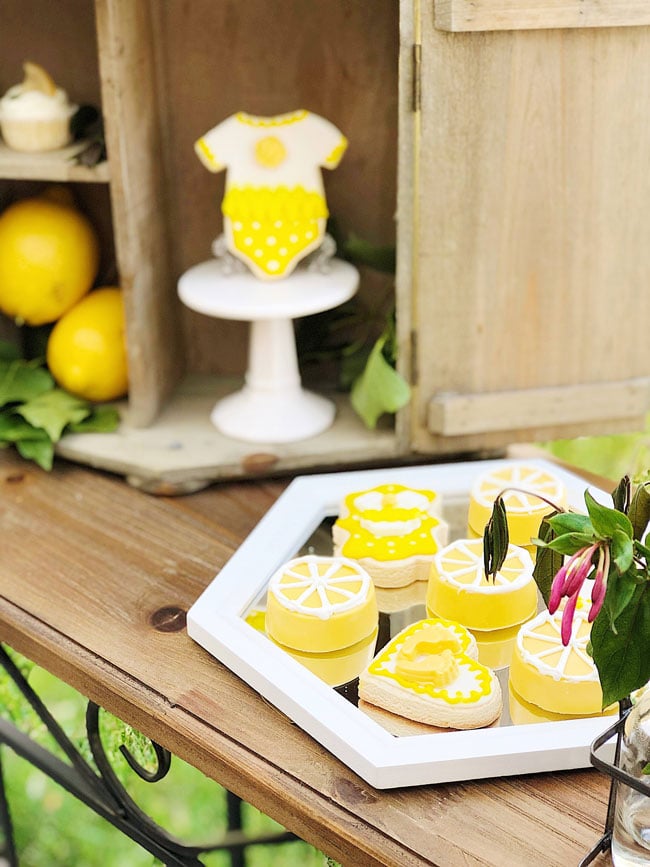 Lemon Themed Baby Shower Desserts