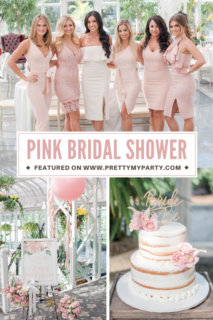 Blush Pink Bridal Shower Ideas on Pretty My Party