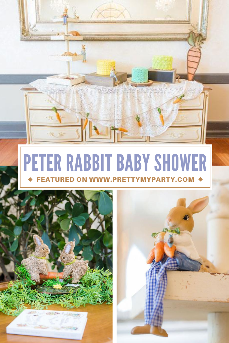 Peter Rabbit Inspired Baby Shower on Pretty My Party