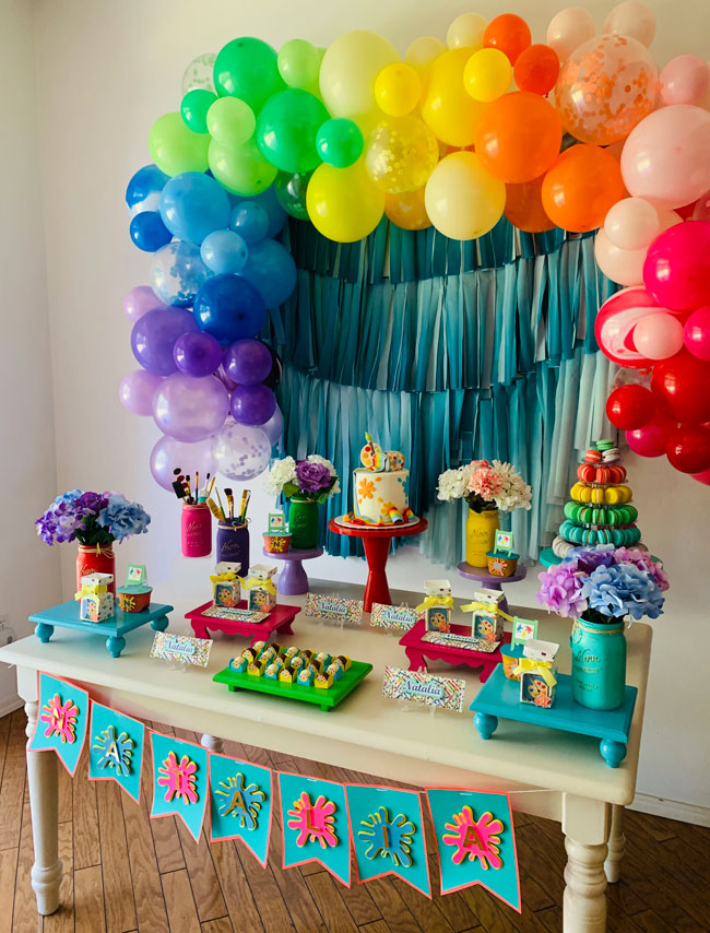 Colorful Art Themed Birthday Party - Pretty My Party