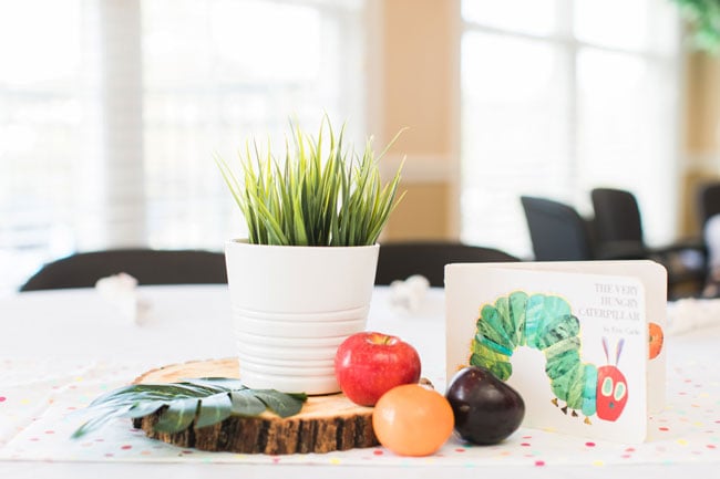 Very Hungry Caterpillar Themed Party Centerpiece