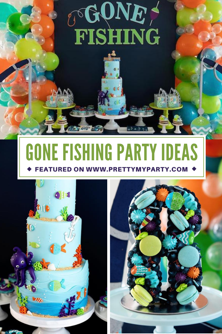 Gone Fishing Birthday Party on Pretty My Party