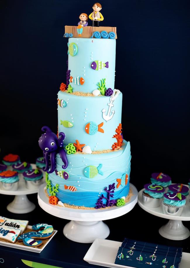 Adorable Boys Gone Fishing Party - Pretty My Party