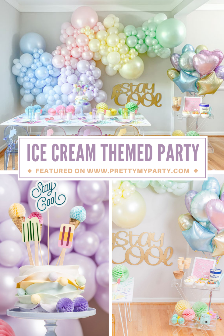 Ice Cream Party Styled Photo Shoot on Pretty My Party
