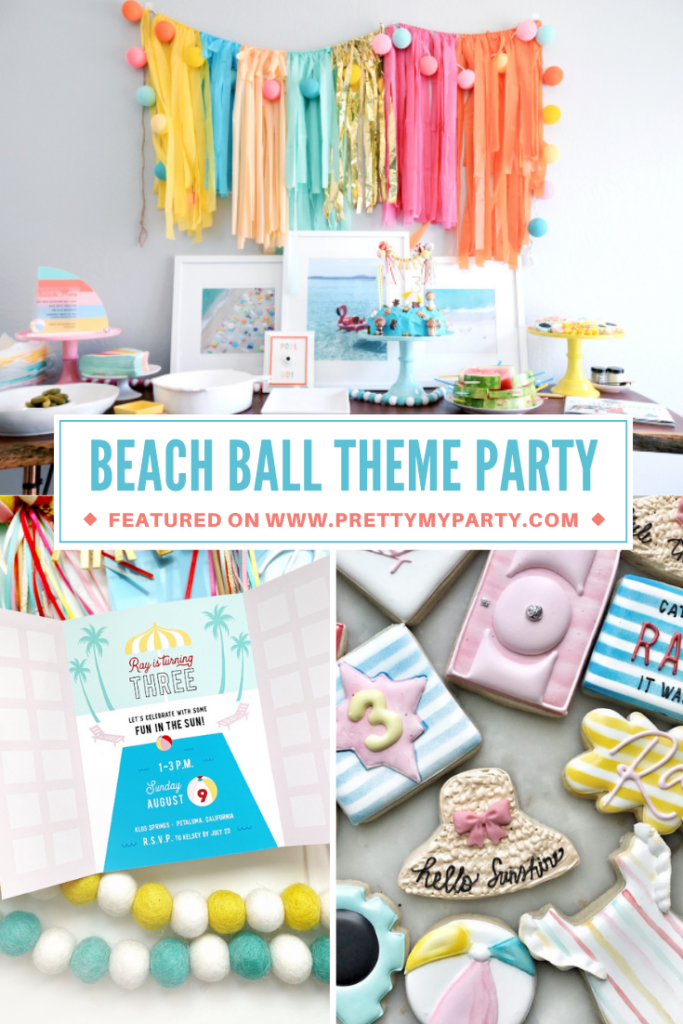 Palms Springs Beach Ball Birthday Bash on Pretty My Party