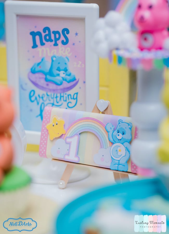 Pastel Care Bear Birthday Party - Pretty My Party