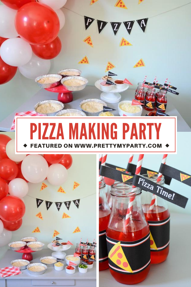 Pizza Making Party on Pretty My Party