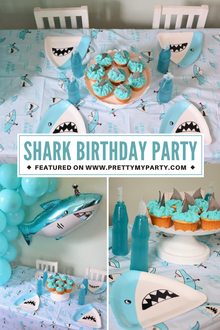 Fin-tastic Shark Birthday Party on Pretty My Party