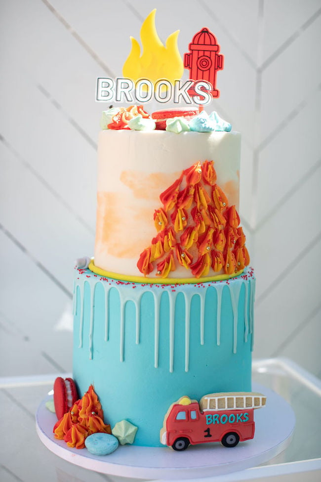 Firetruck Themed 1st Birthday Party