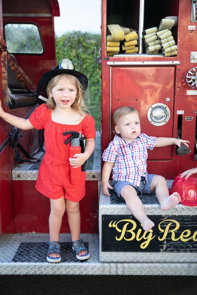 Firetruck Themed 1st Birthday Party