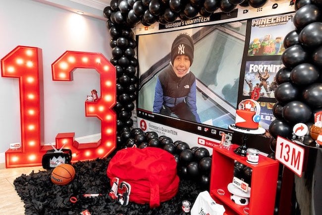YouTube Themed 13th Birthday Party