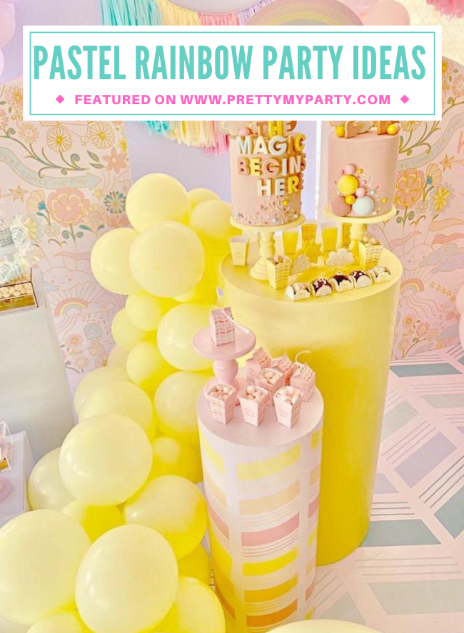 Pastel Rainbow Themed Party - Pretty My Party