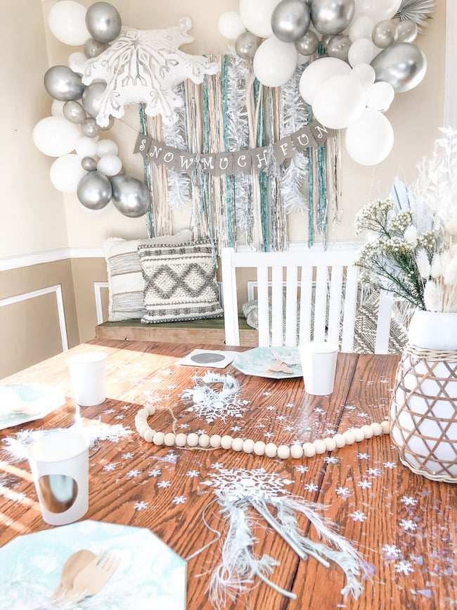 DIY Snowflake Confetti and Winter Tablescape - girl. Inspired.