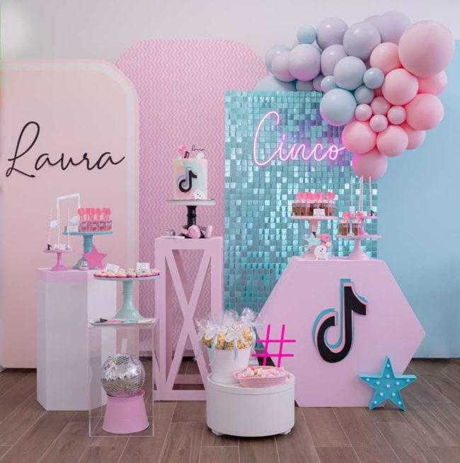 TikTok Themed Birthday Party - 47 Most Popular Girl Party Themes