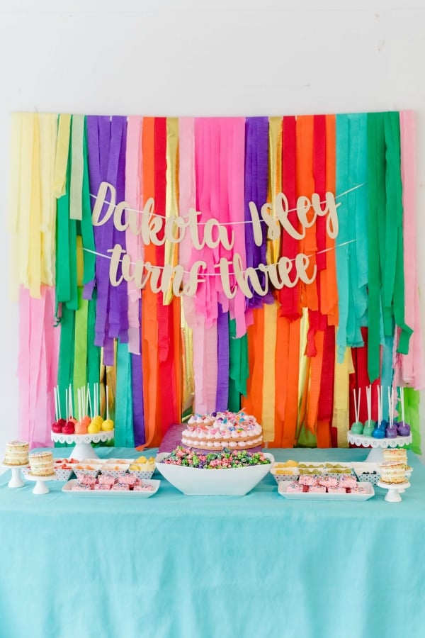 Rainbow Party Ideas - 47 Most Popular Girl Party Themes