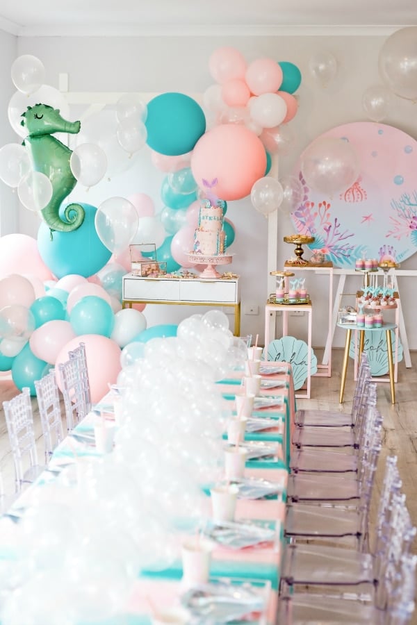 Mermaid Under the Sea Party Theme - 47 Most Popular Girl Party Themes
