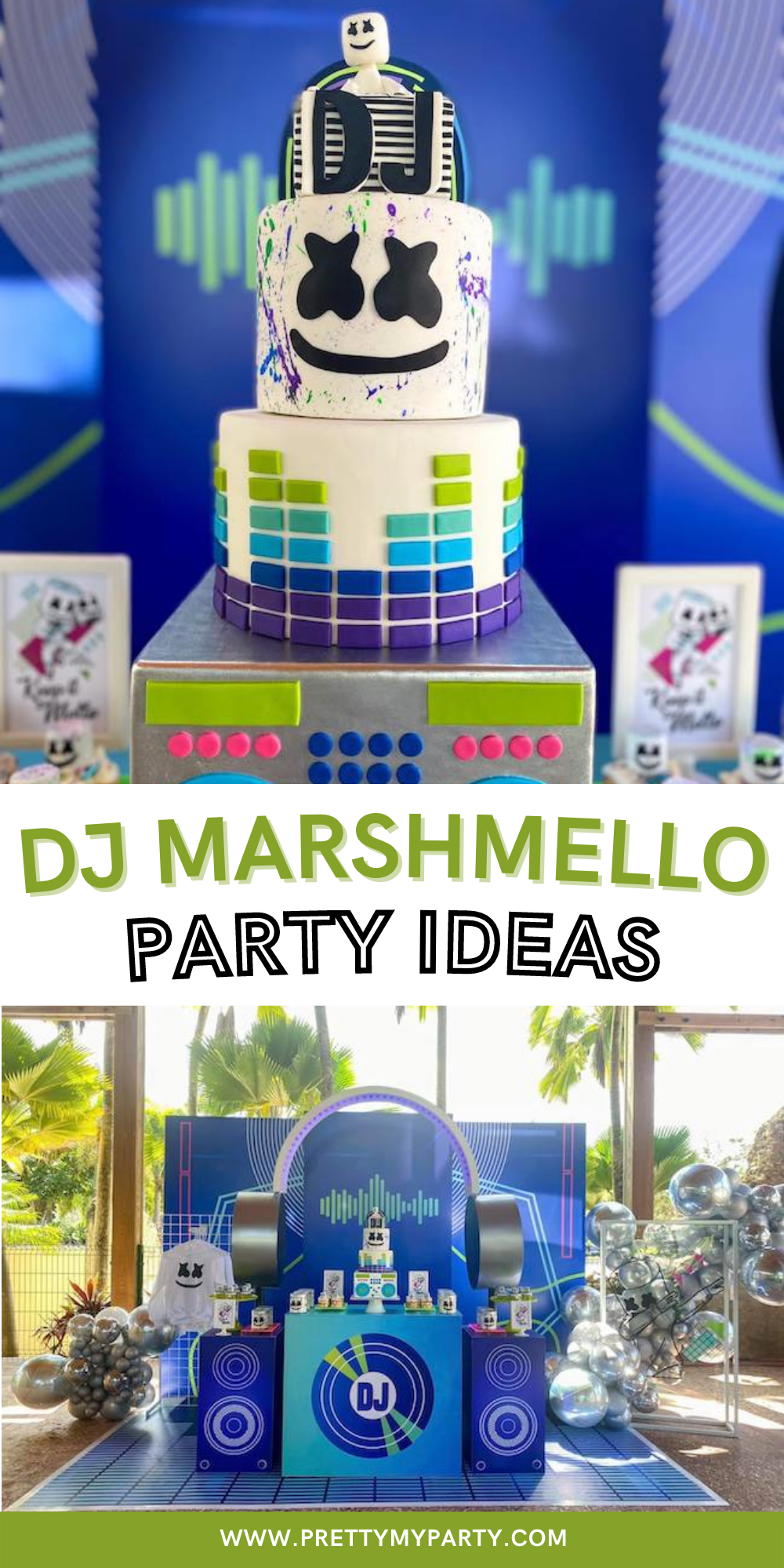 DJ Marshmello Birthday Party on Pretty My Party