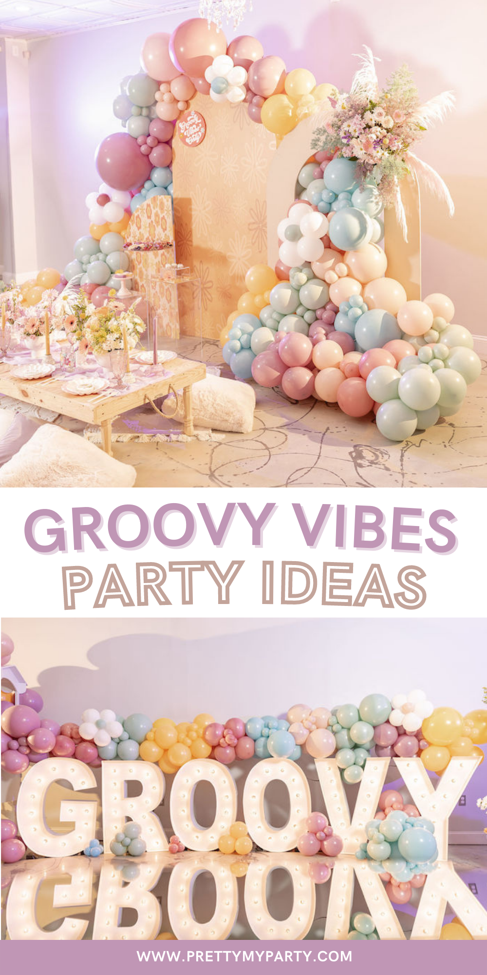 Groovy Vibes Only Picnic Party on Pretty My Party