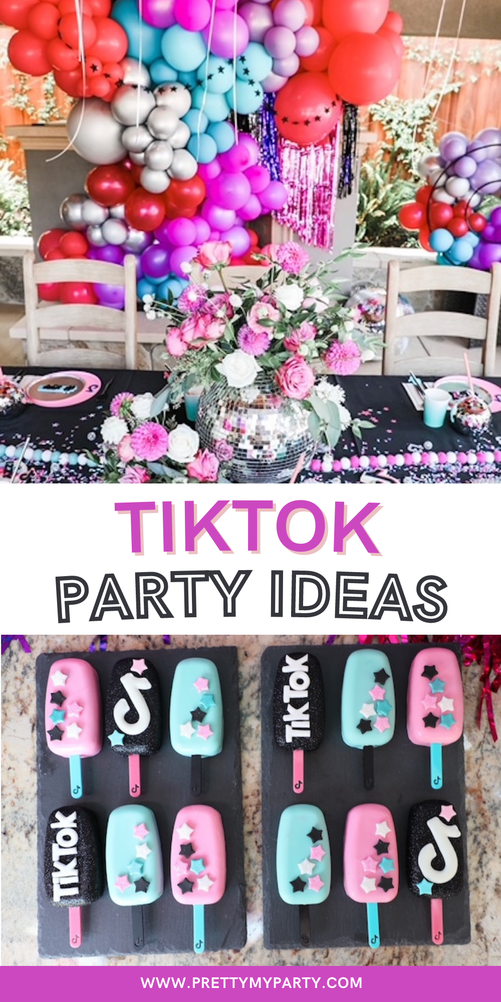 TikTok Birthday Party on Pretty My Party