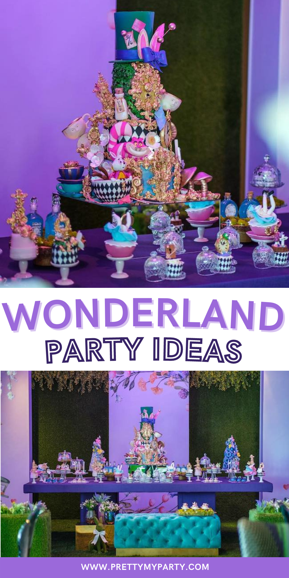Alice in Wonderland Party Ideas on Pretty My Party