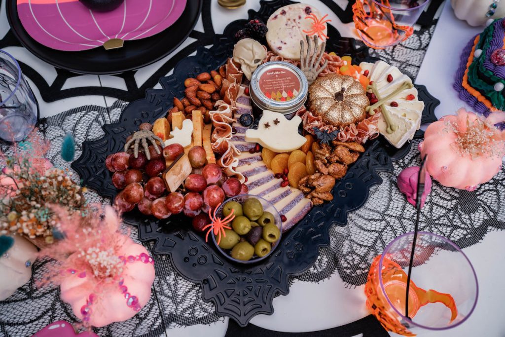 Halloween-inspired charcuterie board